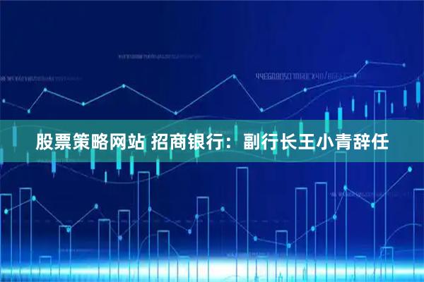 股票策略网站 招商银行：副行长王小青辞任