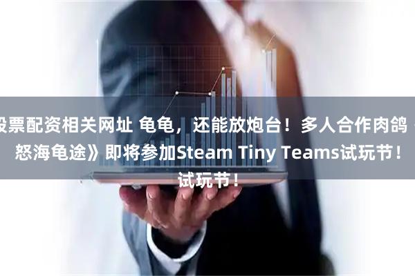 股票配资相关网址 龟龟，还能放炮台！多人合作肉鸽《怒海龟途》即将参加Steam Tiny Teams试玩节！